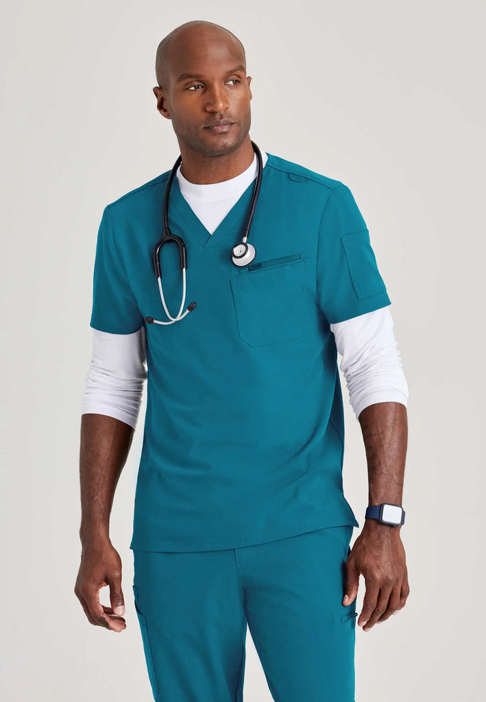 Barco Scrubs Men's Rally Top Bahama | scrub-supply.com