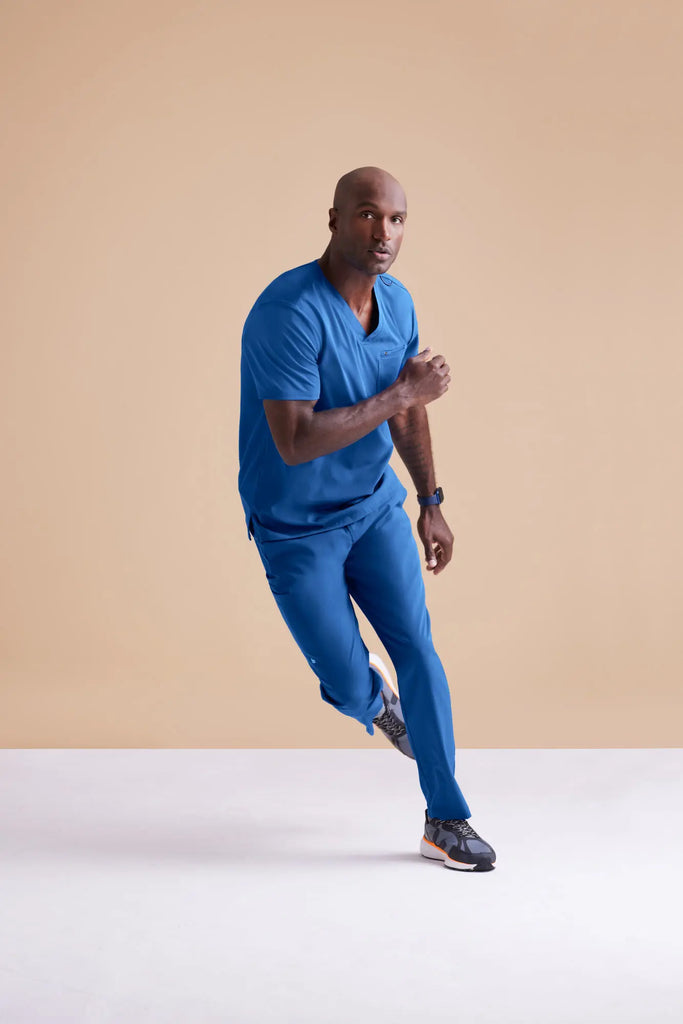 Barco Scrubs Men's Rally Top Wine | scrub-supply.com