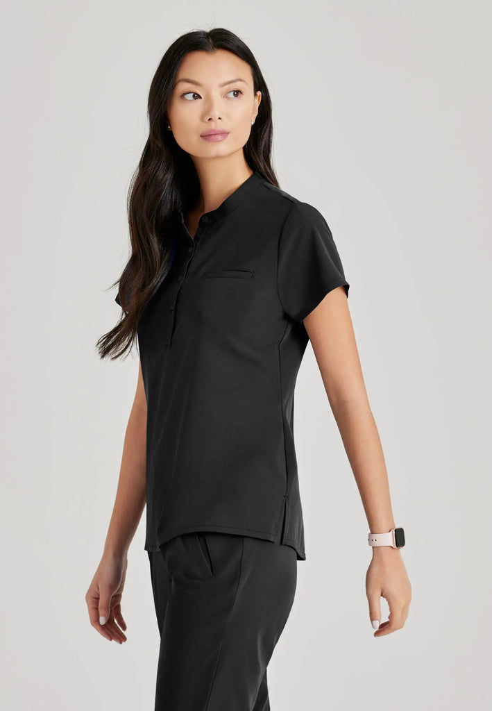 Barco Scrubs Women's Mission Top Black | scrub-supply.com