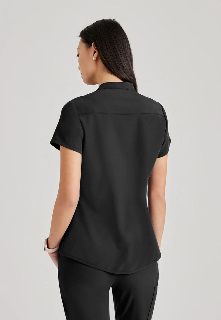 Barco Scrubs Women's Mission Top Black | scrub-supply.com