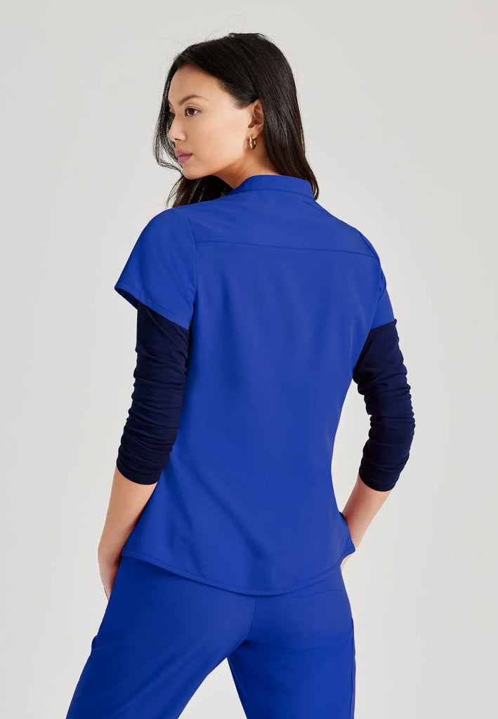 Barco Scrubs Women's Mission Top New Royal | scrub-supply.com