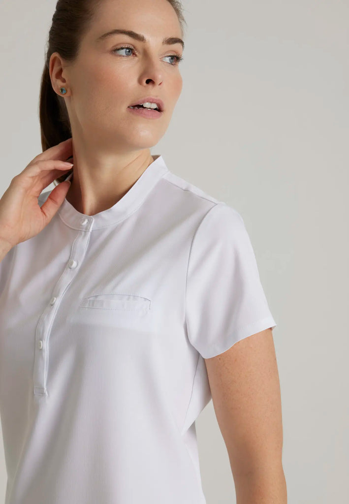 Barco Scrubs Women's Mission Top White | scrub-supply.com