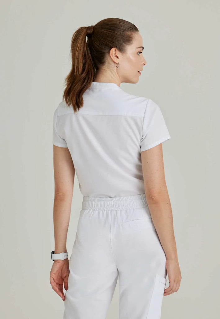 Barco Scrubs Women's Mission Top White | scrub-supply.com