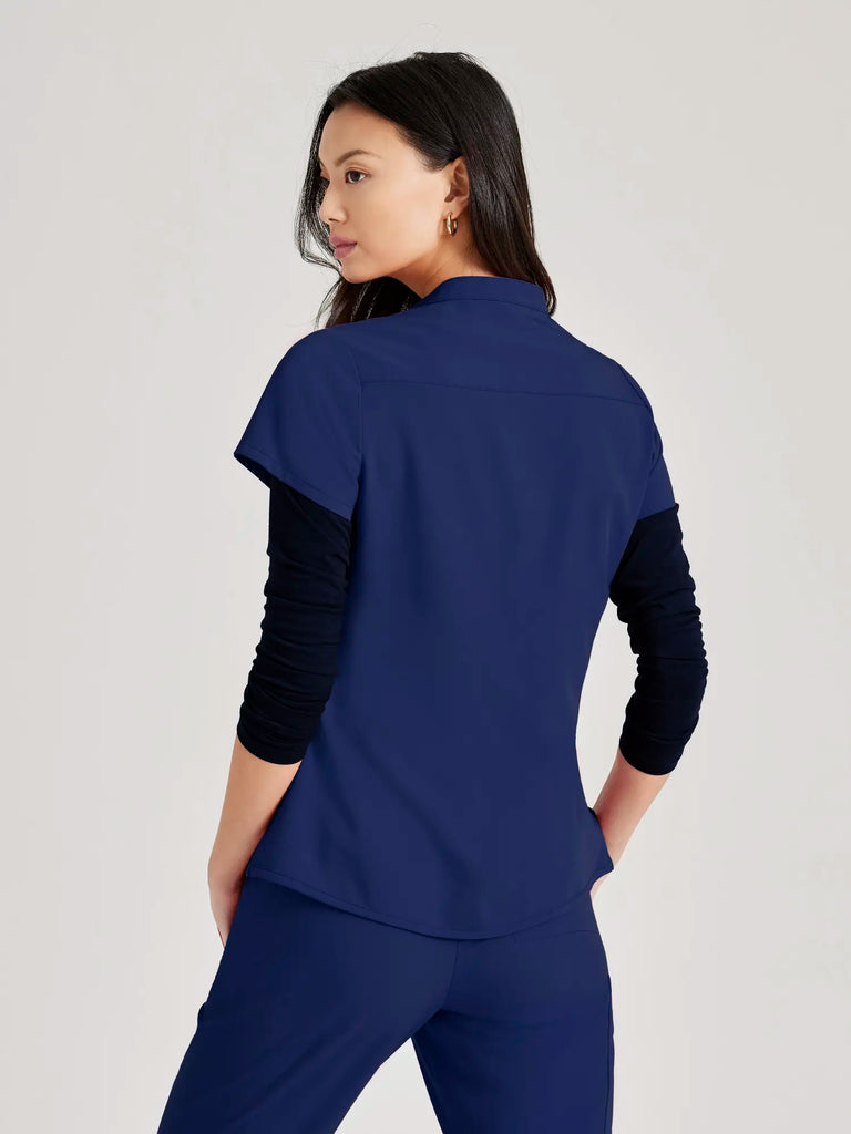 Barco Scrubs Women's Mission Top Indigo | scrub-supply.com