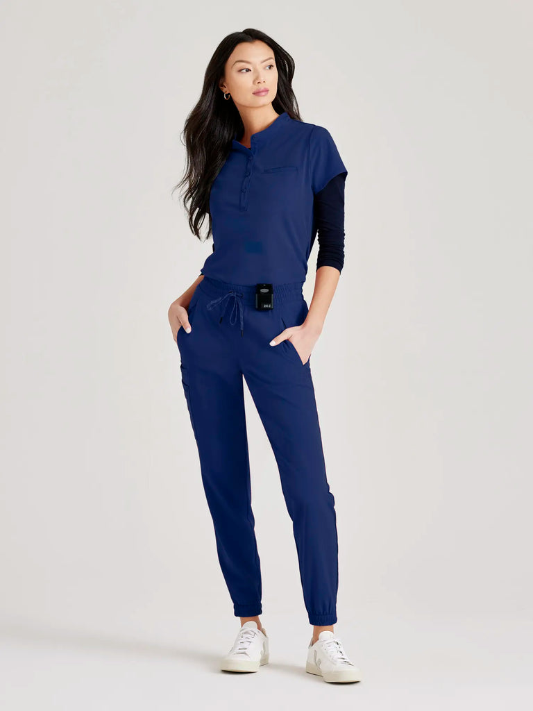 Barco Scrubs Women's Mission Top Indigo | scrub-supply.com