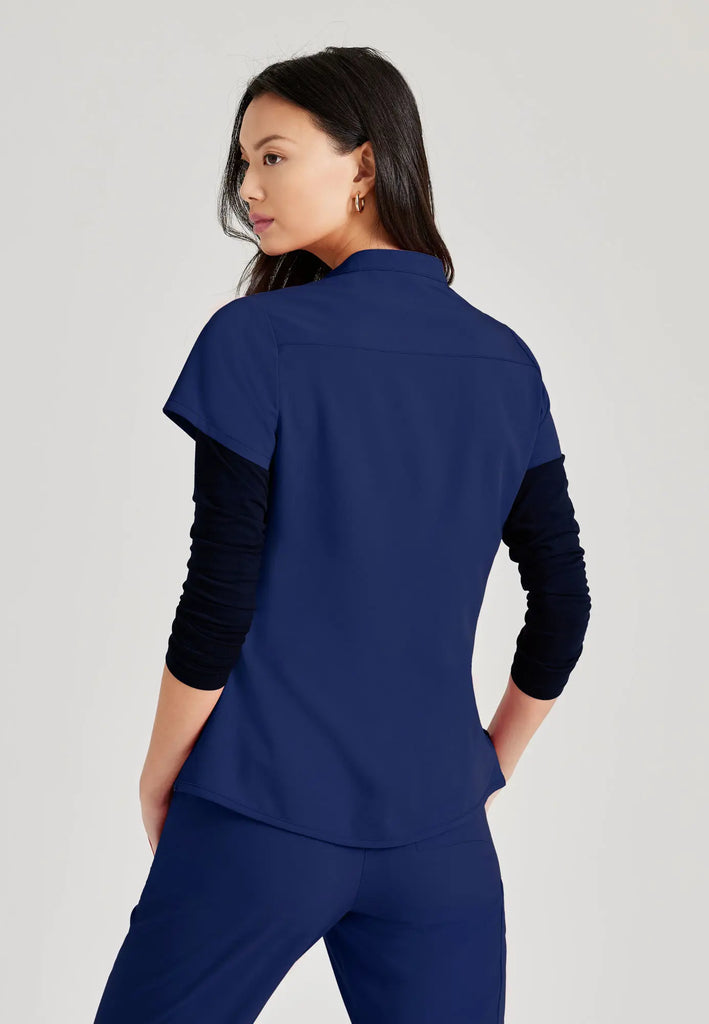 Barco Scrubs Women's Mission Top Indigo | scrub-supply.com