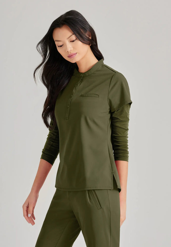 Barco Scrubs Women's Mission Top Olive | scrub-supply.com