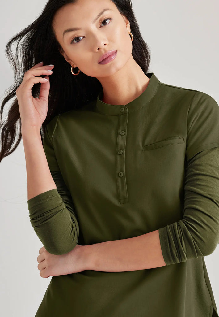 Barco Scrubs Women's Mission Top Olive | scrub-supply.com