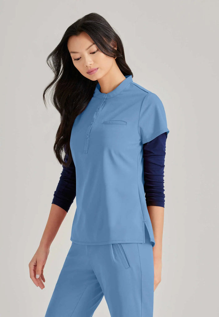 Barco Scrubs Women's Mission Top Ceil Blue | scrub-supply.com