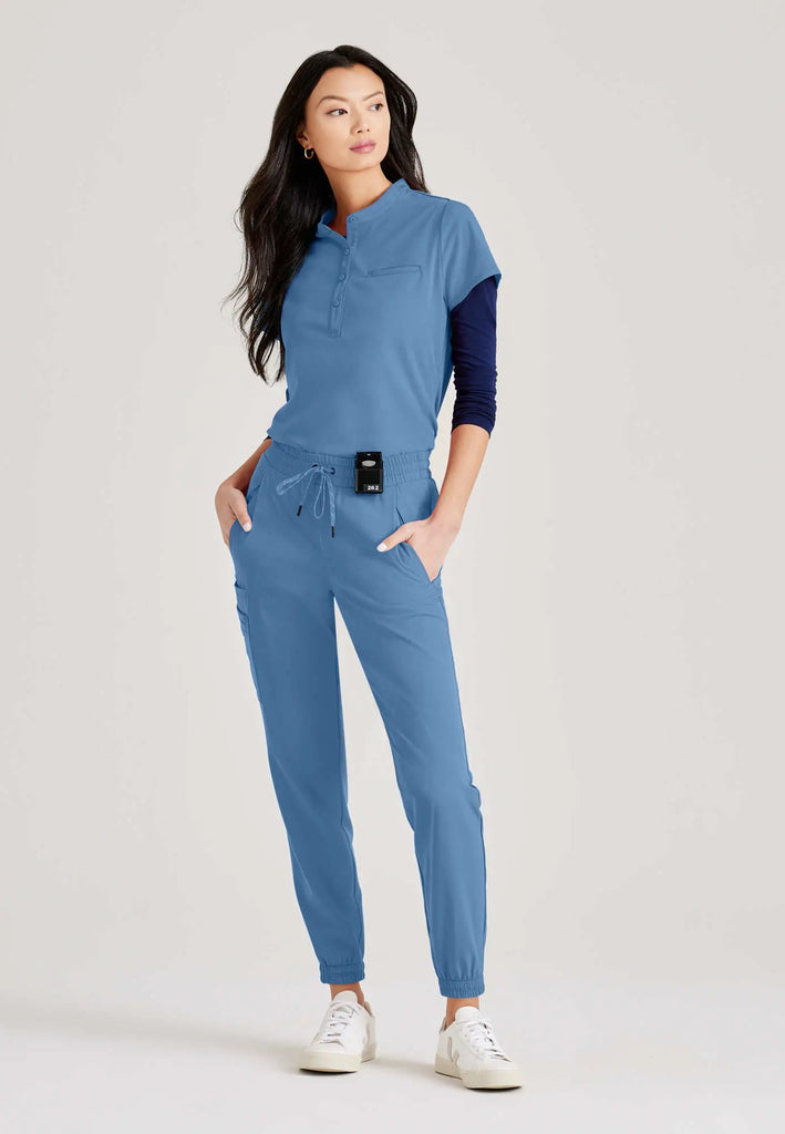 Barco Scrubs Women's Mission Top Ceil Blue | scrub-supply.com