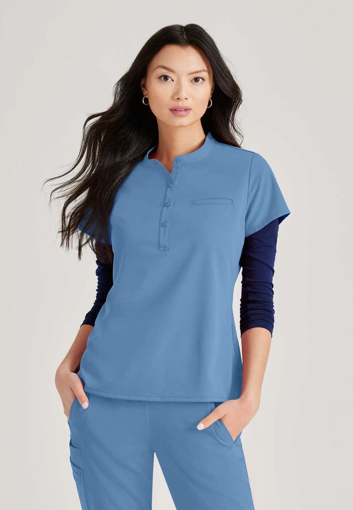 Barco Scrubs Women's Mission Top Ceil Blue | scrub-supply.com