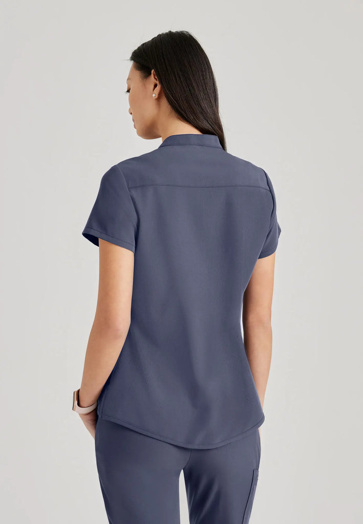 Barco Scrubs Women's Mission Top Steel | scrub-supply.com