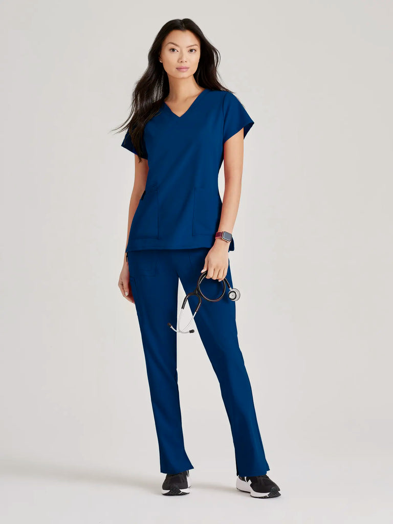 Barco Scrubs Women's Purpose Top Indigo | scrub-supply.com