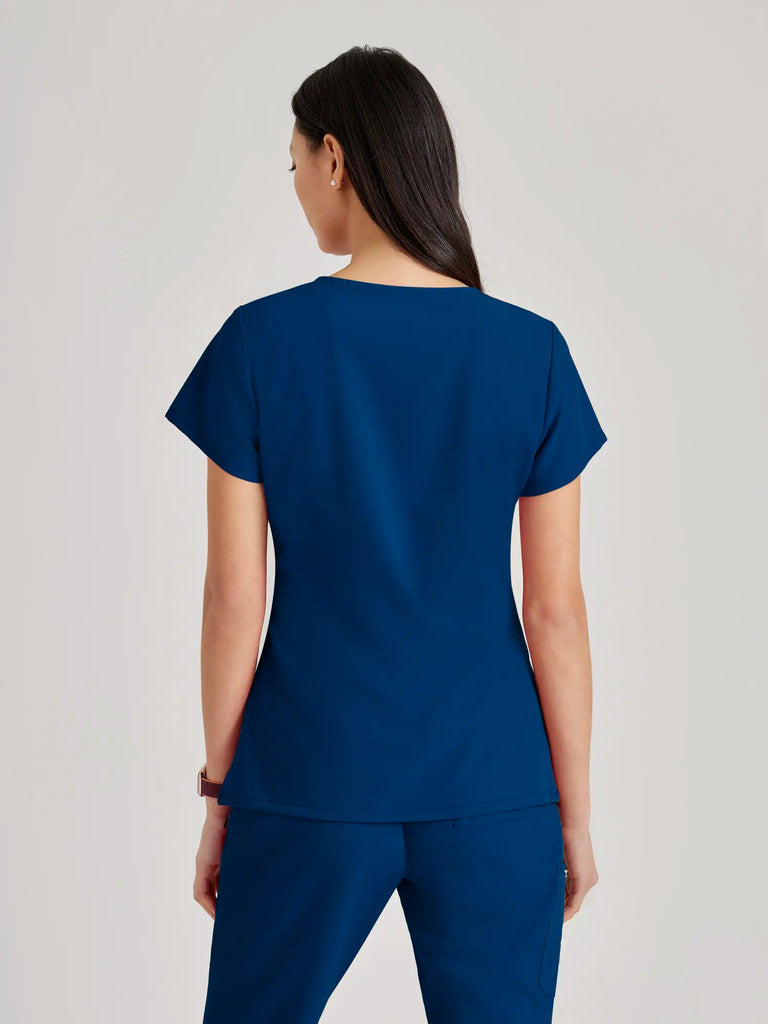 Barco Scrubs Women's Purpose Top Indigo | scrub-supply.com