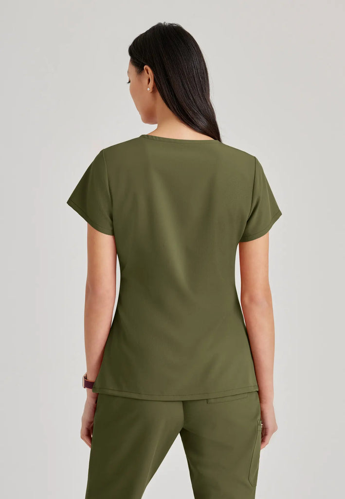 Barco Scrubs Women's Purpose Top Olive | scrub-supply.com