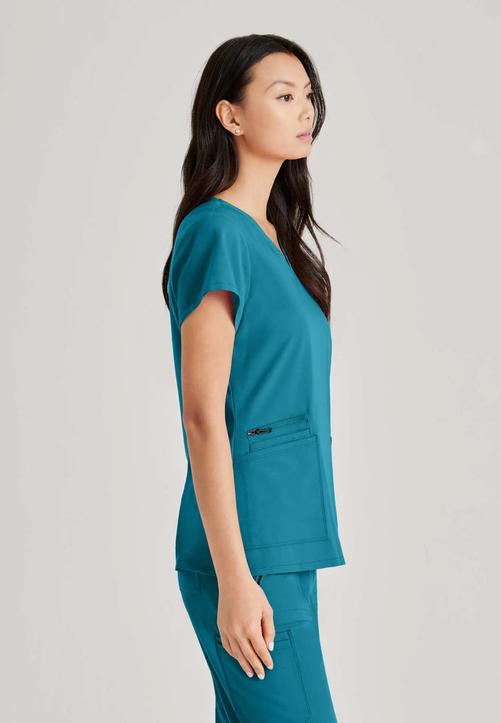 Barco Scrubs Women's Purpose Top Bahama | scrub-supply.com