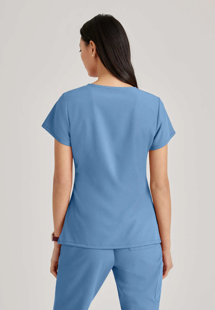 Barco Scrubs Women's Purpose Top Ceil Blue | scrub-supply.com