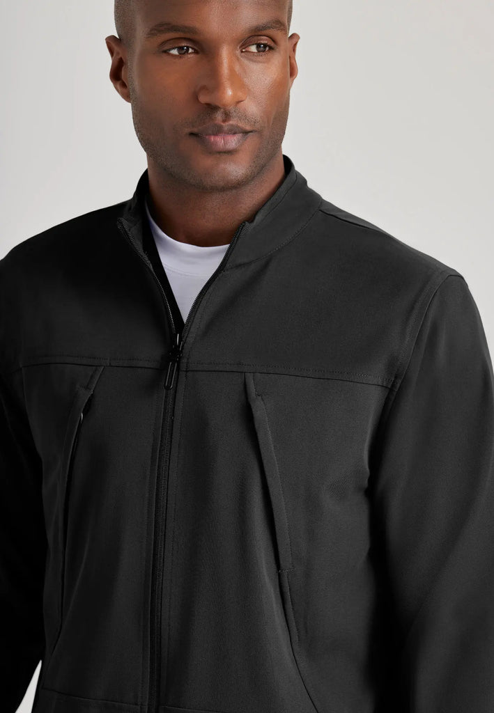 Barco Scrubs Men's Rally Warm-Up Black | scrub-supply.com