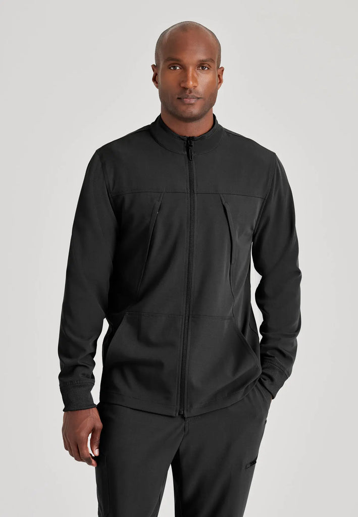 Barco Scrubs Men's Rally Warm-Up Black | scrub-supply.com