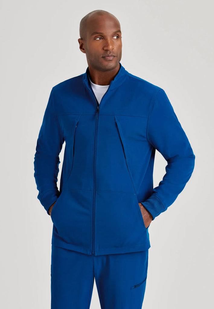 Barco Scrubs Men's Rally Warm-Up New Royal | scrub-supply.com