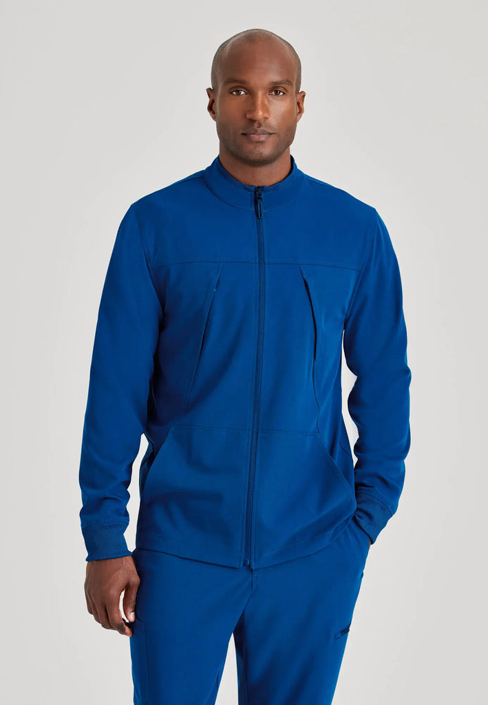 Barco Scrubs Men's Rally Warm-Up New Royal | scrub-supply.com