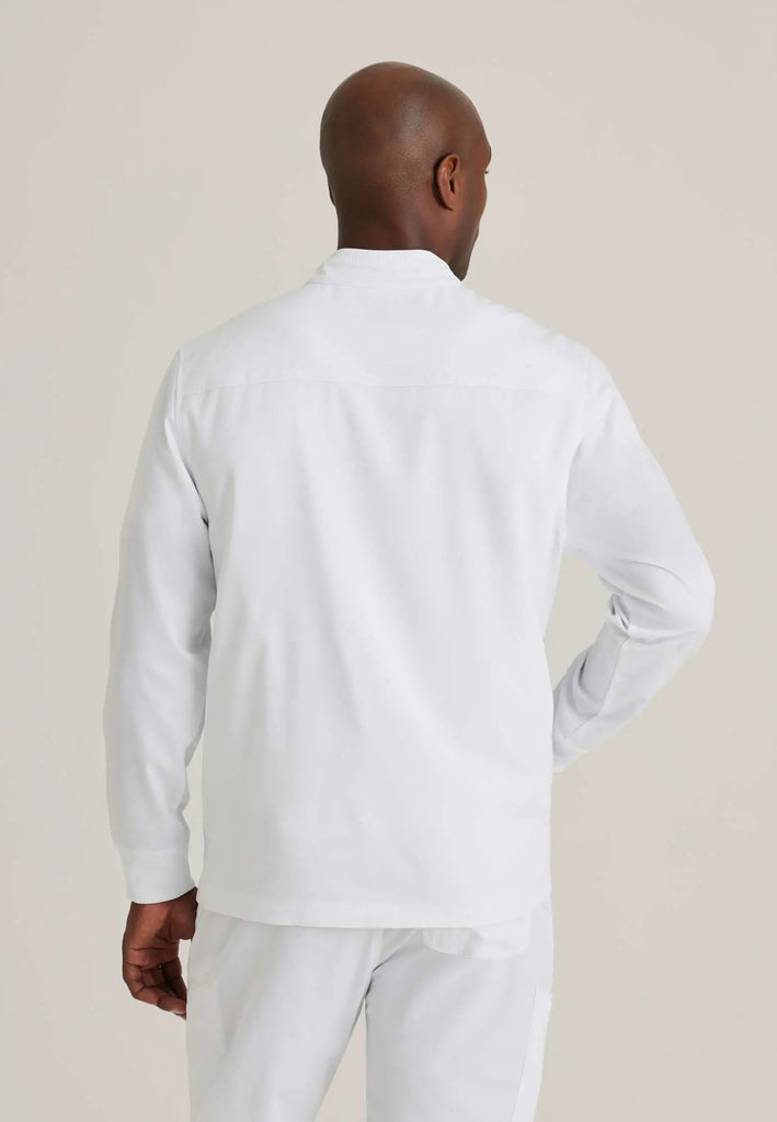 Barco Scrubs Men's Rally Warm-Up White | scrub-supply.com