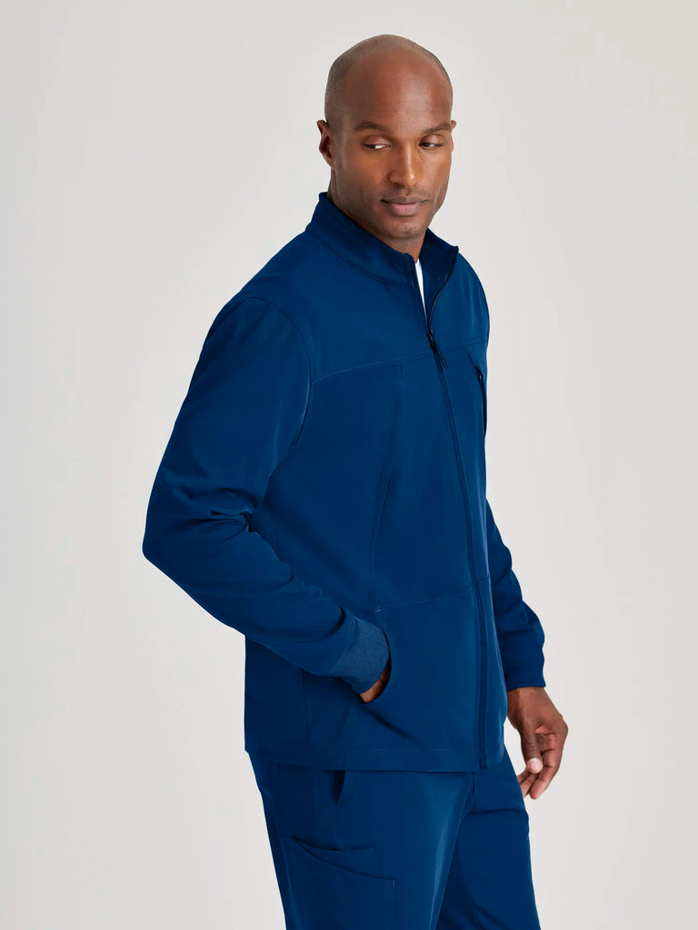 Barco Scrubs Men's Rally Warm-Up Indigo | scrub-supply.com