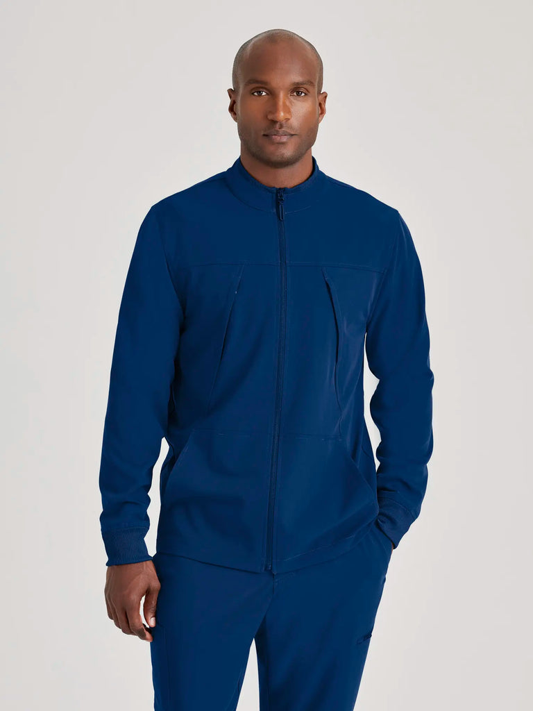 Barco Scrubs Men's Rally Warm-Up Indigo | scrub-supply.com