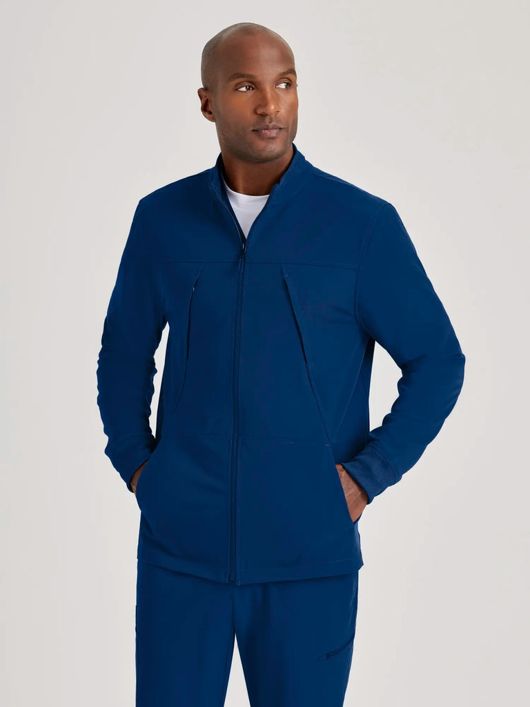 Barco Scrubs Men's Rally Warm-Up Indigo | scrub-supply.com