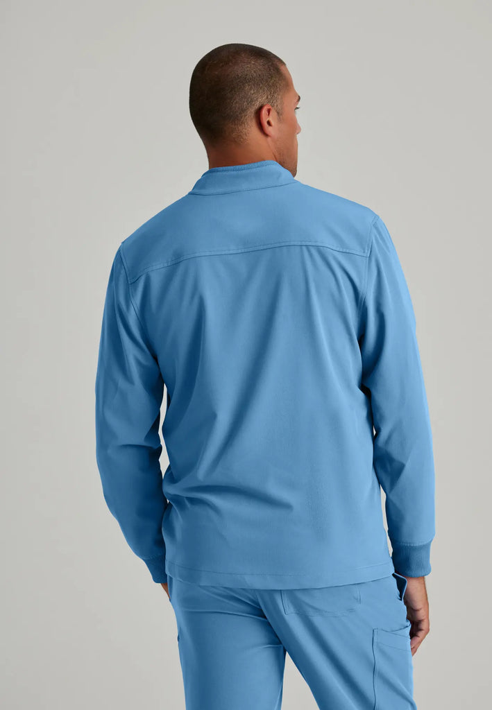 Barco Scrubs Men's Rally Warm-Up Ceil Blue | scrub-supply.com