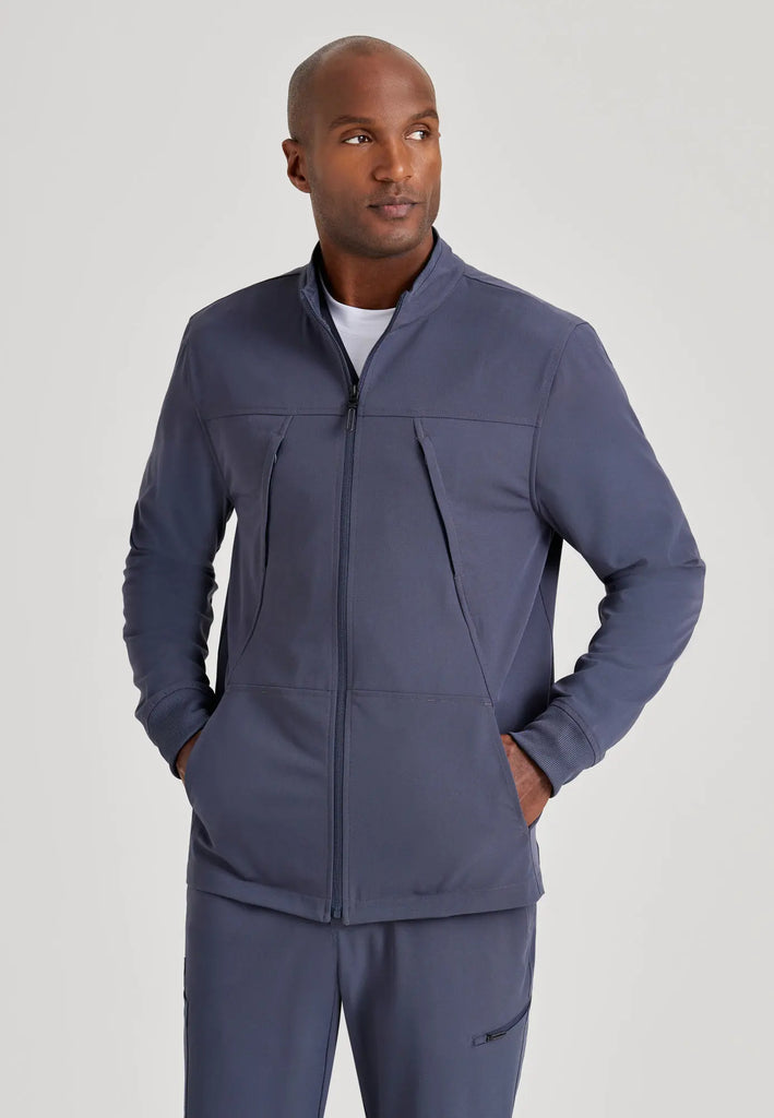 Barco Scrubs Men's Rally Warm-Up Steel | scrub-supply.com