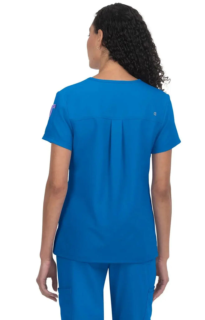 Koi Scrubs Aura Top Royal Blue | scrub-supply.com