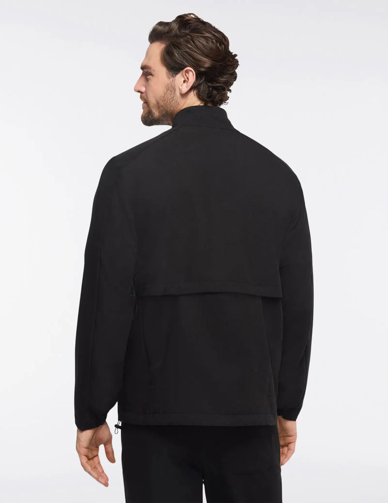 Jaanuu Scrubs Men's Classic Scrub Jacket 2.0 Black | scrub-supply.com