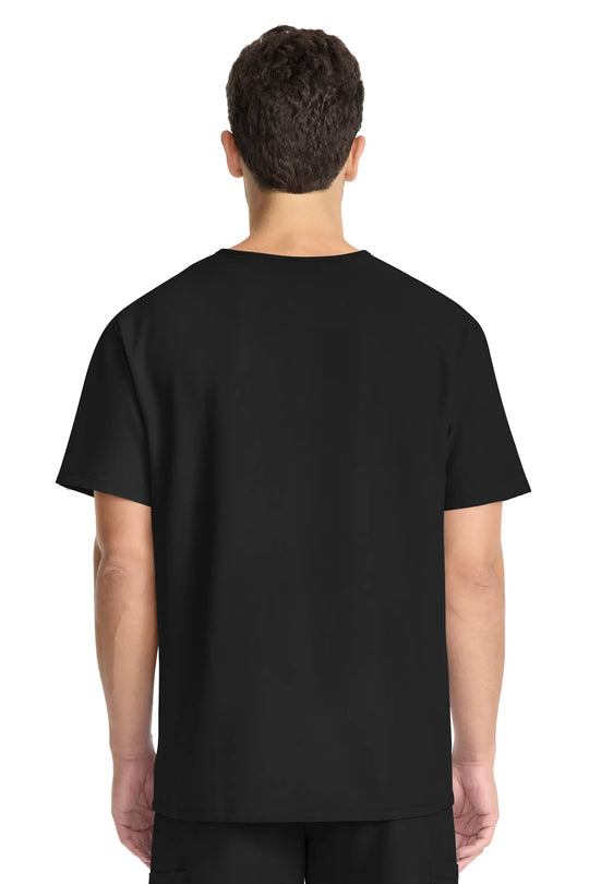 Cherokee Scrubs Unisex Ultra V-Neck Top Black | scrub-supply.com