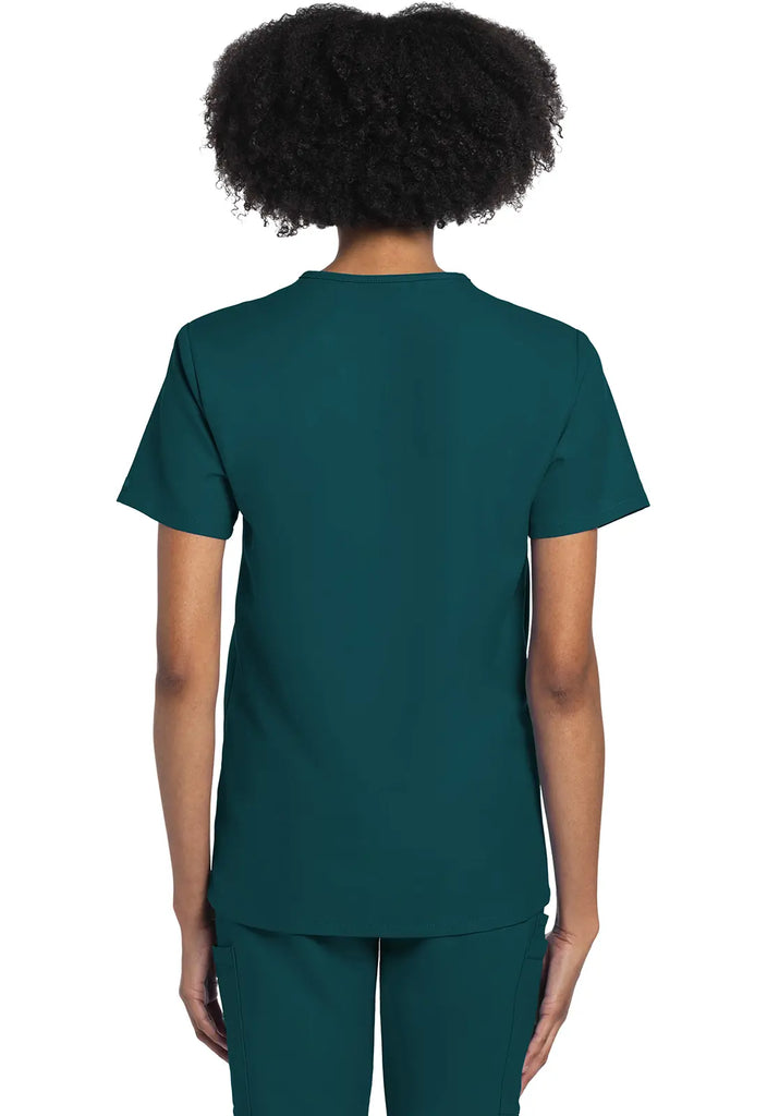 Cherokee Scrubs Unisex V-neck Top Caribbean Blue | scrub-supply.com