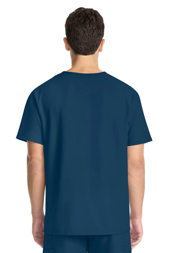 Cherokee Scrubs Unisex Ultra V-Neck Top Caribbean Blue | scrub-supply.com