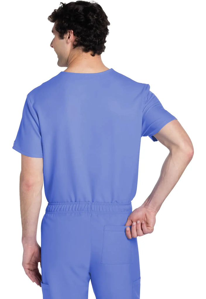 Cherokee Scrubs Unisex V-neck Top Ceil Blue | scrub-supply.com