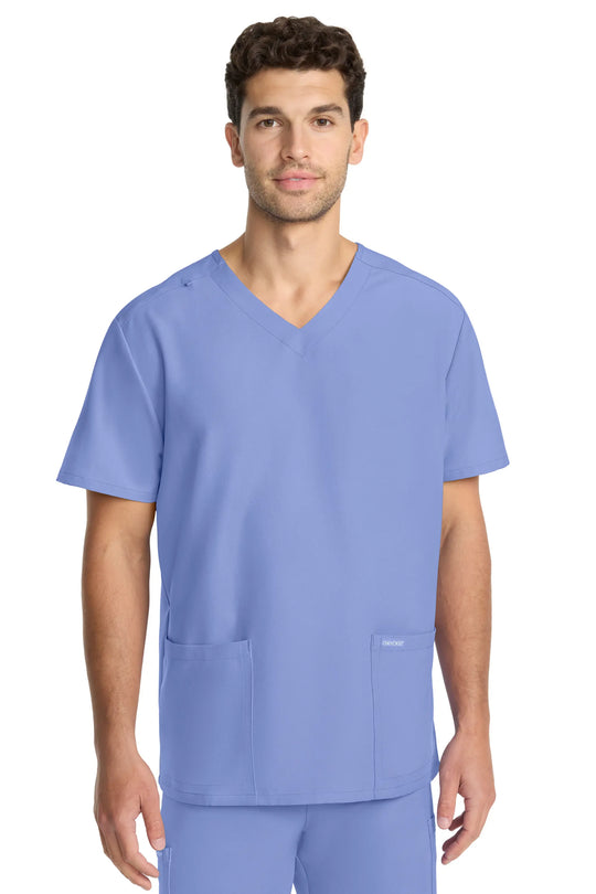 Cherokee Scrubs Unisex Ultra V-Neck Top Ceil Blue | scrub-supply.com