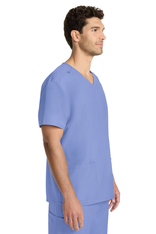 Cherokee Scrubs Unisex Ultra V-Neck Top Ceil Blue | scrub-supply.com
