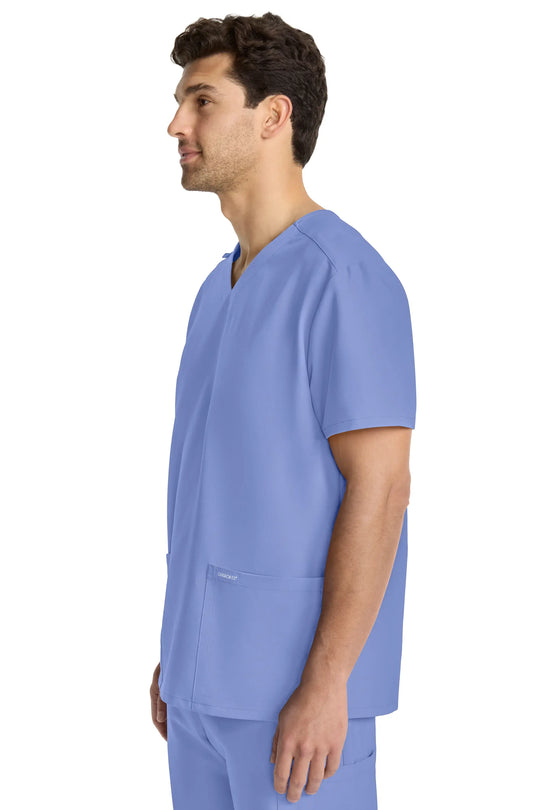 Cherokee Scrubs Unisex Ultra V-Neck Top Ceil Blue | scrub-supply.com