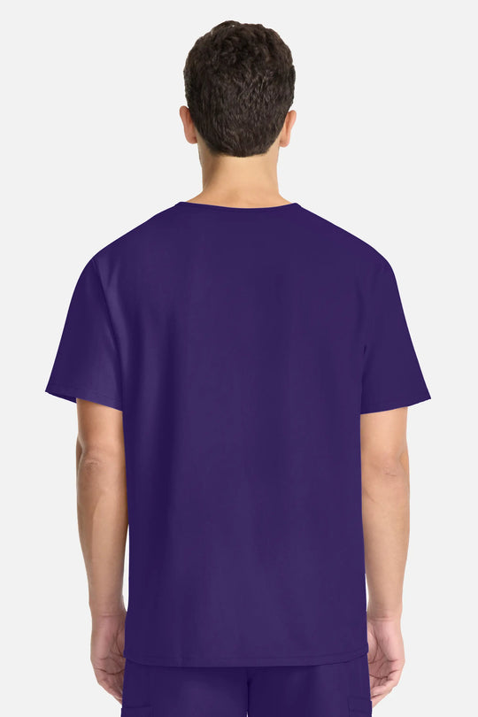Cherokee Scrubs Unisex Ultra V-Neck Top Grape | scrub-supply.com