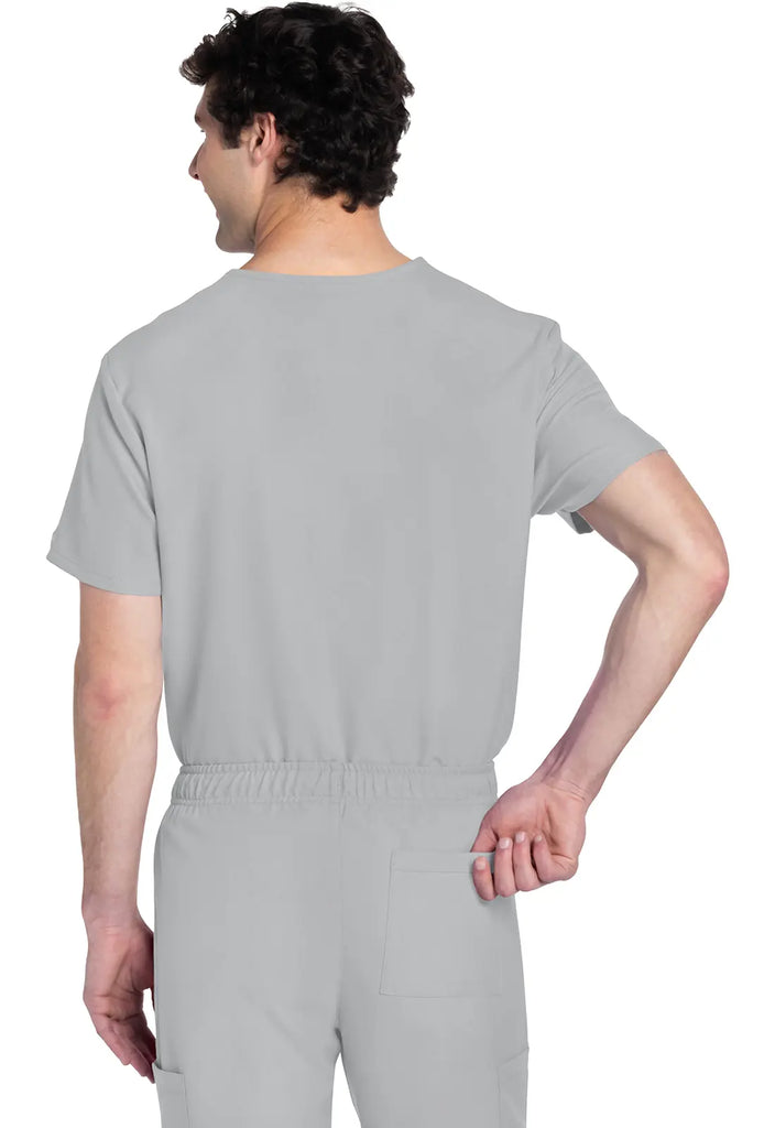 Cherokee Scrubs Unisex V-neck Top Grey | scrub-supply.com
