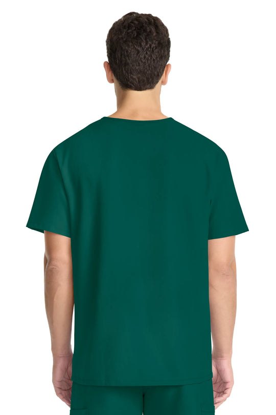 Cherokee Scrubs Unisex Ultra V-Neck Top Hunter Green | scrub-supply.com