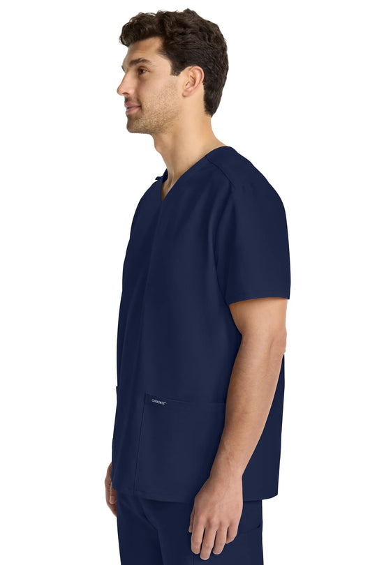 Cherokee Scrubs Unisex Ultra V-Neck Top Navy | scrub-supply.com