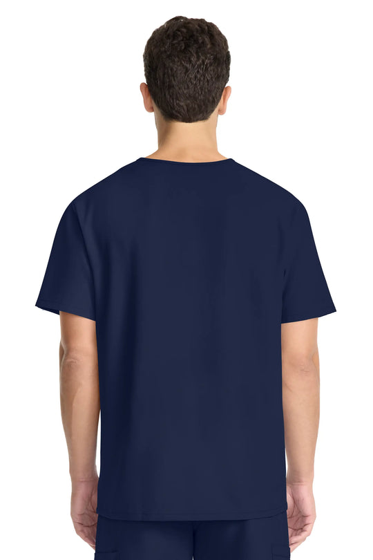 Cherokee Scrubs Unisex Ultra V-Neck Top Navy | scrub-supply.com