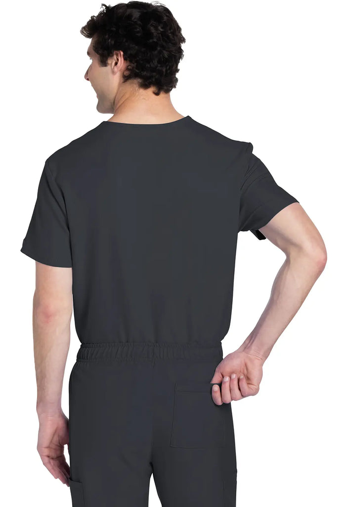 Cherokee Scrubs Unisex V-neck Top Pewter | scrub-supply.com