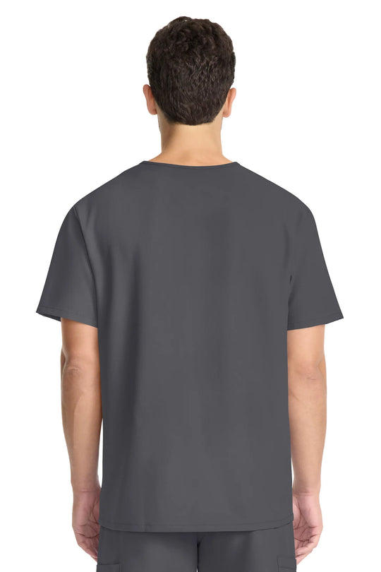 Cherokee Scrubs Unisex Ultra V-Neck Top Pewter | scrub-supply.com