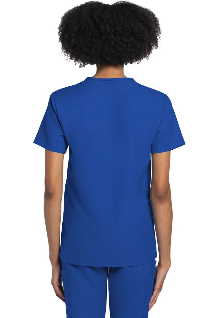 Cherokee Scrubs Unisex V-neck Top Royal Blue | scrub-supply.com