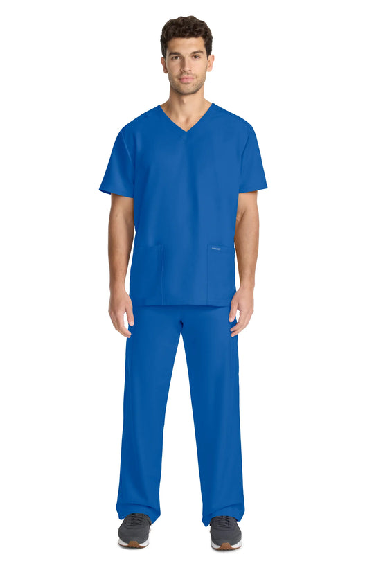 Cherokee Scrubs Unisex Ultra V-Neck Top Royal Blue | scrub-supply.com