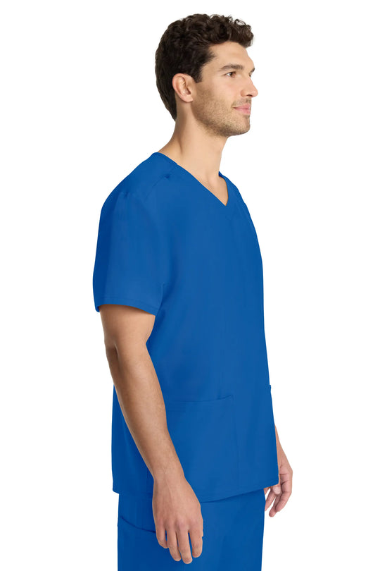 Cherokee Scrubs Unisex Ultra V-Neck Top Royal Blue | scrub-supply.com